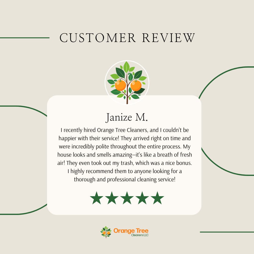 Project Customer Satisfaction Shines Bright with Orange Tree Cleaners image