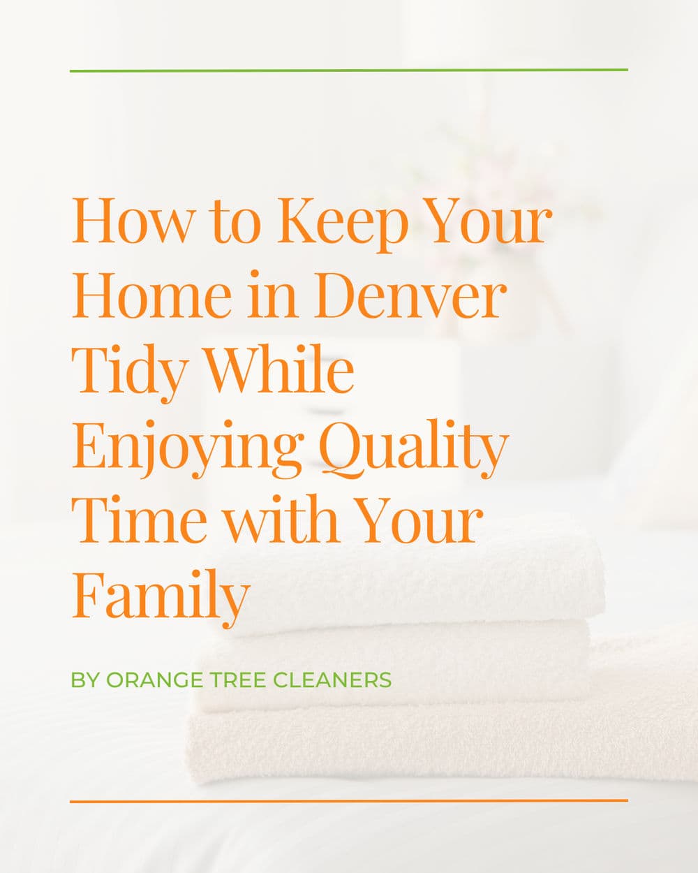 Project How to Keep Your Home in Denver Tidy While Enjoying Quality Time with Your Family By Orange Tree Cleaners image